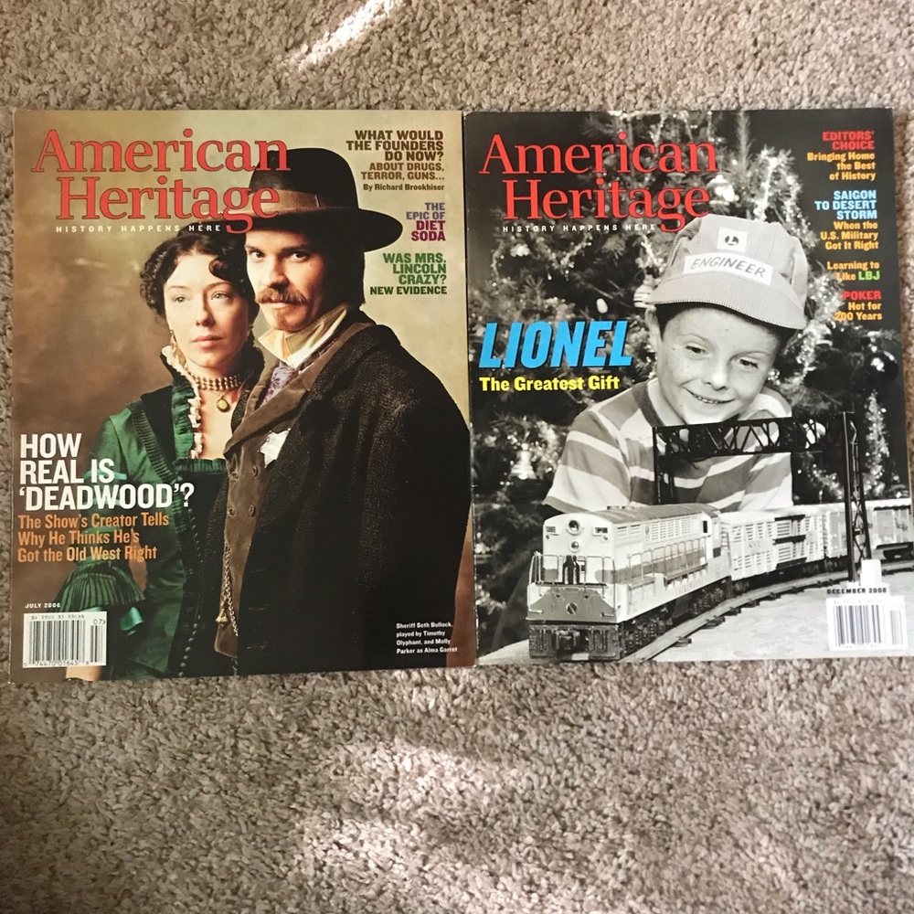 American Heritage 2 Magazines Bundle